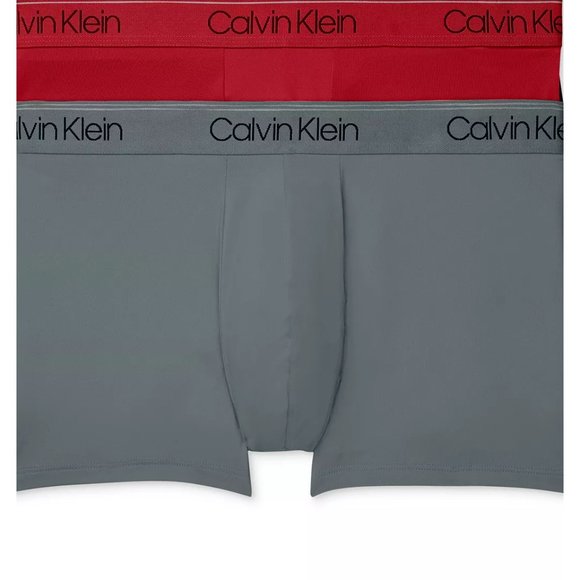 NWT MEN'S CALVIN KLEIN 2 PACK LOW RISE TRUNKS MODERN STRETCH UNDERWEAR SZ L - Picture 1 of 5